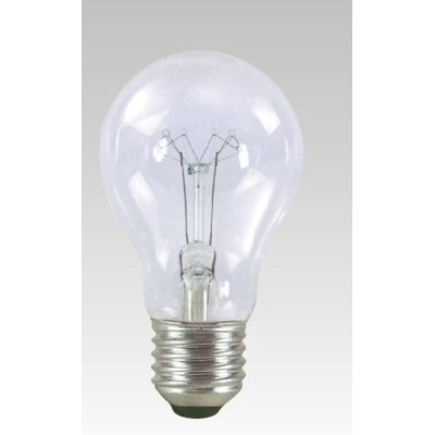 Klasická žárovka pro průmyslové použití, E27, A55, 40W, teplá bílá
