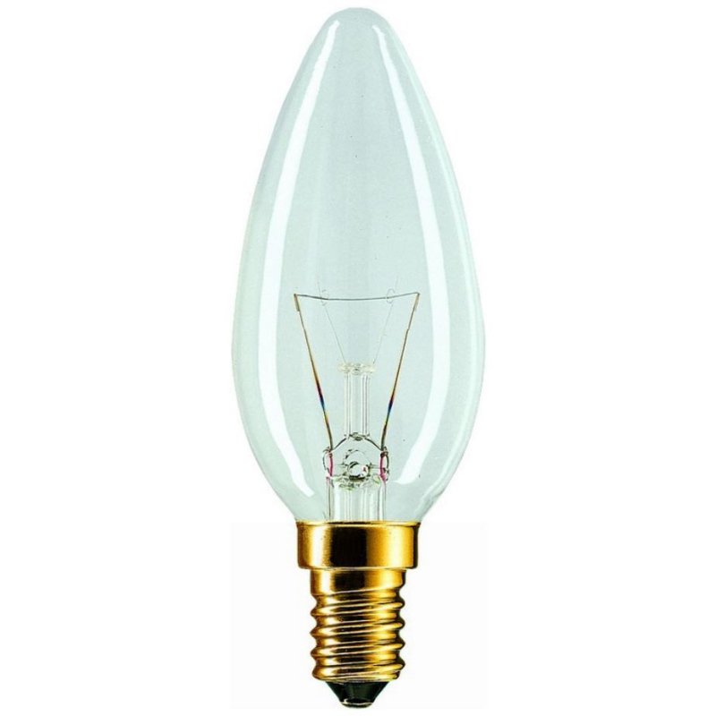 Klasická svíčková žárovka E14, 40W, 390lm, teplá bílá
