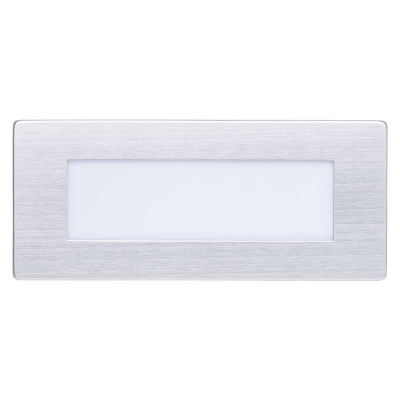 Venkovní LED orientační vestavné svítidlo, 115×70mm, 1,5W, neutrální bílá