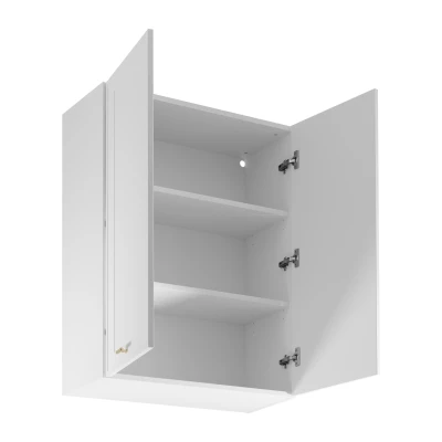 Vysoká horní kuchyňská skříňka SALERNO - šířka 80 cm, bílá