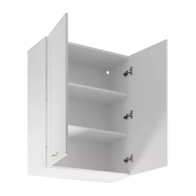 Vysoká horní kuchyňská skříňka SALERNO - šířka 80 cm, bílá