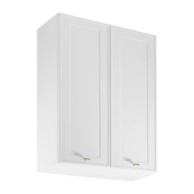 Vysoká horní kuchyňská skříňka SALERNO - šířka 80 cm, bílá