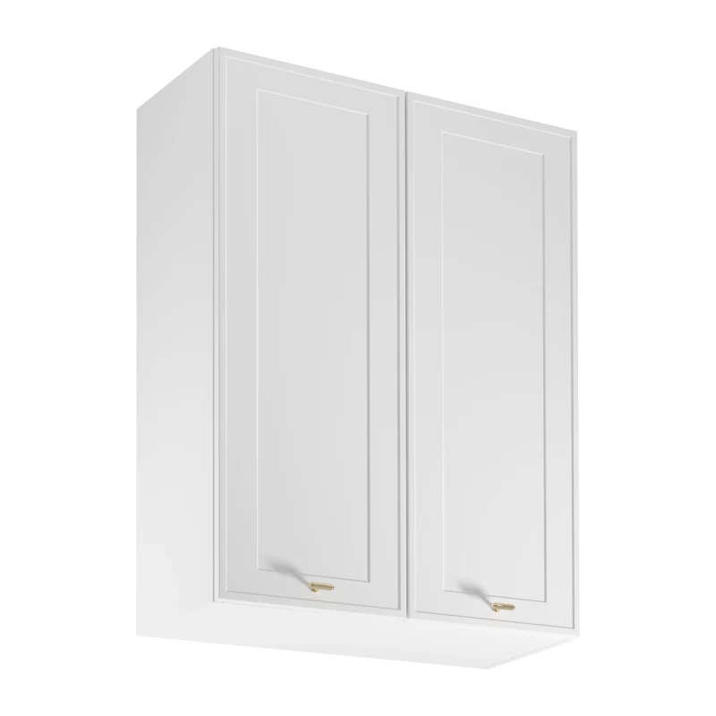 Vysoká horní kuchyňská skříňka SALERNO - šířka 80 cm, bílá