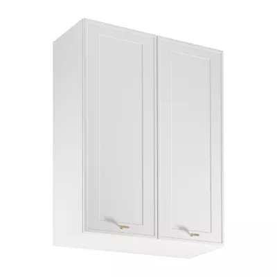 Vysoká horní kuchyňská skříňka SALERNO - šířka 80 cm, bílá
