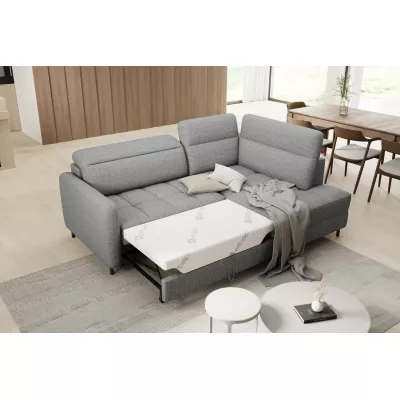 Malá rozkládací sedací souprava SOREN - šedá, pravý roh