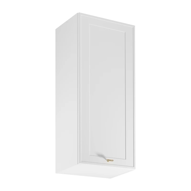 Vysoká horní kuchyňská skříňka SALERNO - šířka 45 cm, bílá