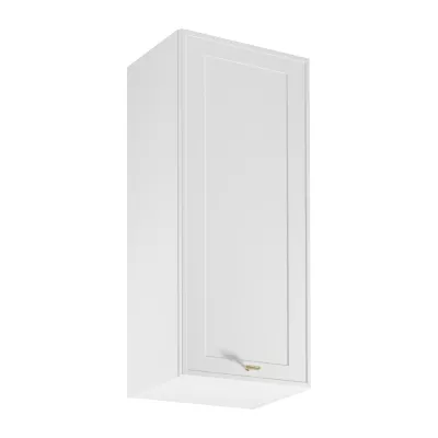 Vysoká horní kuchyňská skříňka SALERNO - šířka 45 cm, bílá