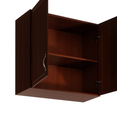 Horní dvoudveřová skříňka SILVARA - šířka 80 cm, ořech