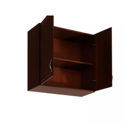 Horní dvoudveřová skříňka SILVARA - šířka 80 cm, ořech
