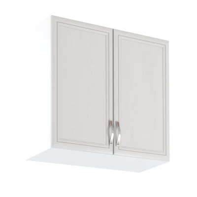 Horní dvoudveřová skříňka SILVARA - šířka 80 cm, borovice andersen / bílá