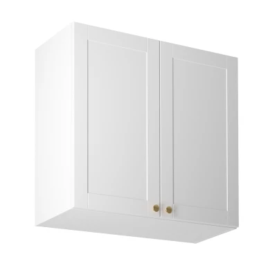 Horní dvoudveřová skříňka LUMEA - šířka 80 cm, bílá