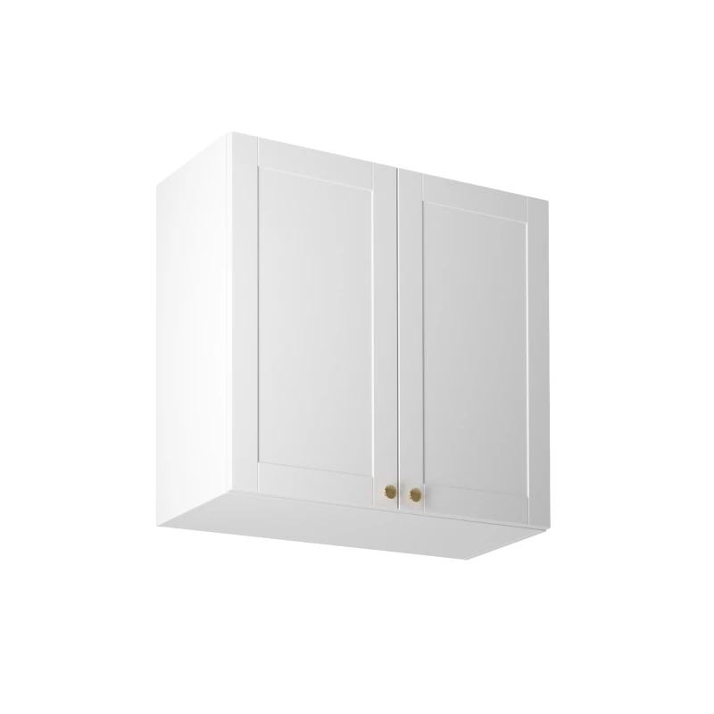 Horní dvoudveřová skříňka LUMEA - šířka 80 cm, bílá