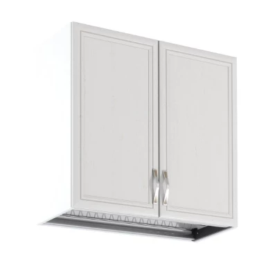 Horní kuchyňská skříňka s odkapávačem SILVARA - šířka 80 cm, borovice andersen / bílá
