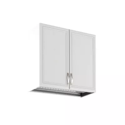 Horní kuchyňská skříňka s odkapávačem SILVARA - šířka 80 cm, borovice andersen / bílá