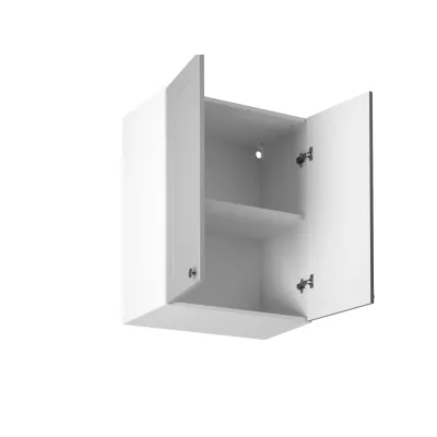 Horní dvoudveřová skříňka LUMEA - šířka 60 cm, šedá / bílá