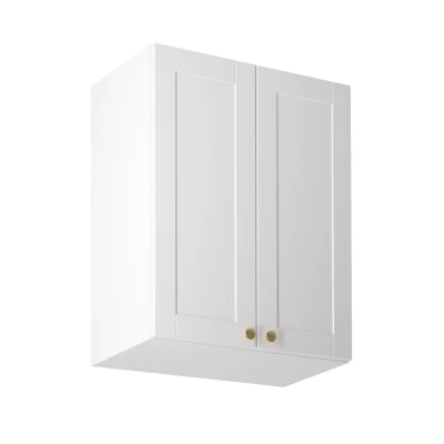 Horní dvoudveřová skříňka LUMEA - šířka 60 cm, bílá