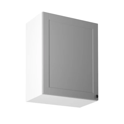 Horní kuchyňská skříňka LUMEA - šířka 60 cm, šedá / bílá