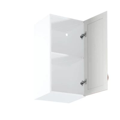 Horní kuchyňská skříňka SILVARA - šířka 40 cm, borovice andersen / bílá, pravé provedení