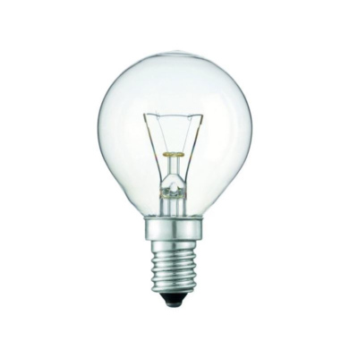 Klasická iluminační žárovka E14, P45, 60W, 640lm, teplá bílá