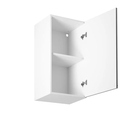 Horní kuchyňská skříňka LUMEA - šířka 40 cm, šedá / bílá