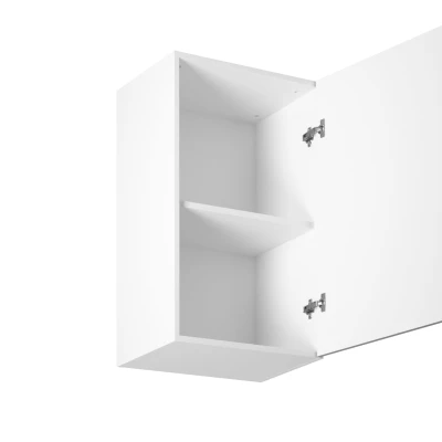 Horní kuchyňská skříňka LUMEA - šířka 45 cm, šedá / bílá