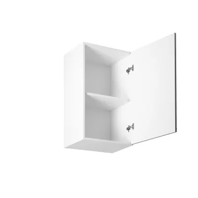 Horní kuchyňská skříňka LUMEA - šířka 45 cm, šedá / bílá