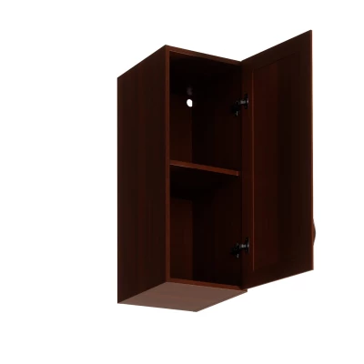 Horní kuchyňská skříňka SILVARA - šířka 30 cm, ořech, pravé provedení