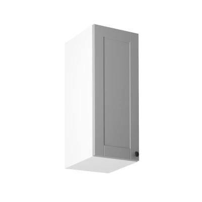 Horní kuchyňská skříňka LUMEA - šířka 30 cm, šedá / bílá