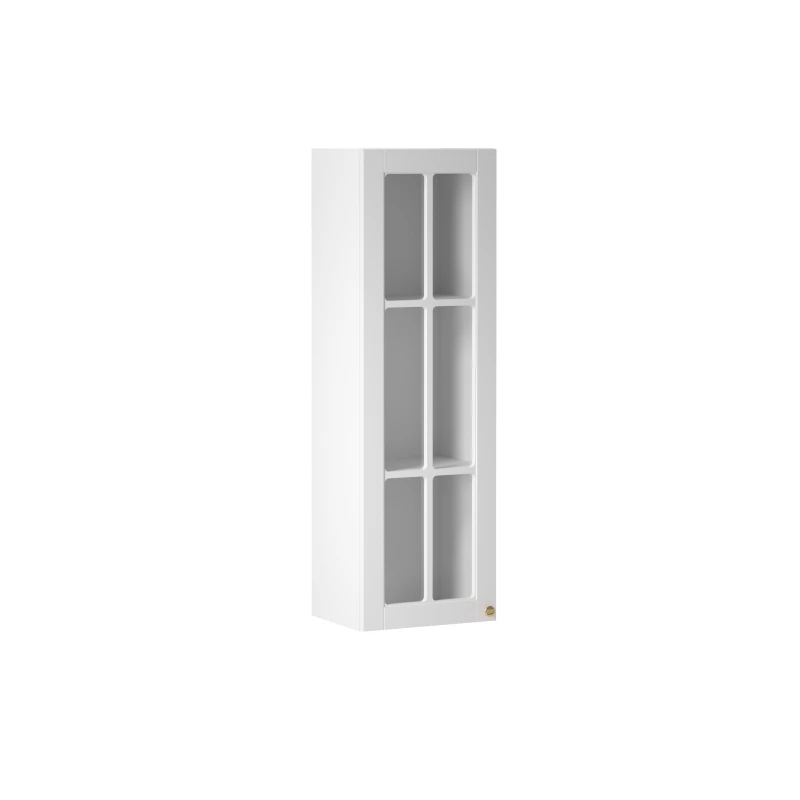 Prosklená vitrína LUMEA - šířka 40 cm, bílá