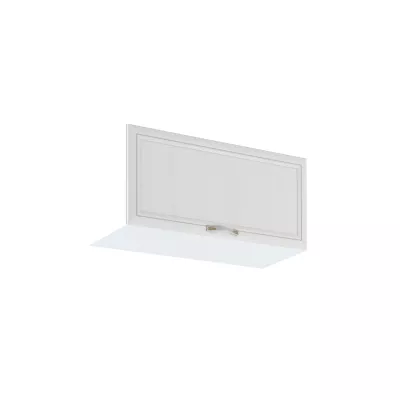 Horní skříňka s výklopnými dvířky SILVARA - šířka 80 cm, borovice andersen / bílá