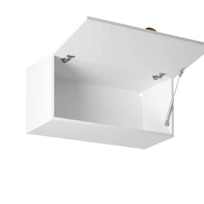 Horní skříňka s výklopnými dvířky LUMEA - šířka 80 cm, bílá