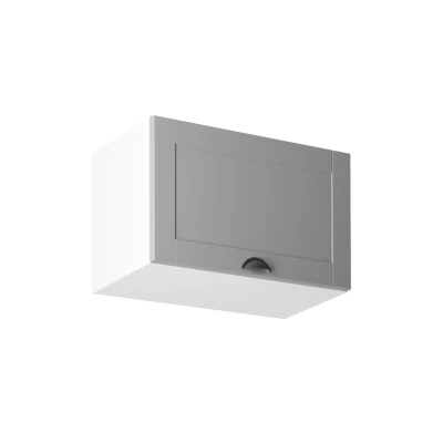 Horní skříňka s výklopnými dvířky LUMEA - šířka 60 cm, šedá / bílá