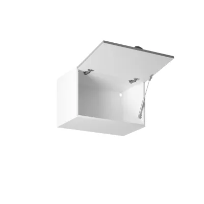 Horní skříňka s výklopnými dvířky LUMEA - šířka 60 cm, šedá / bílá