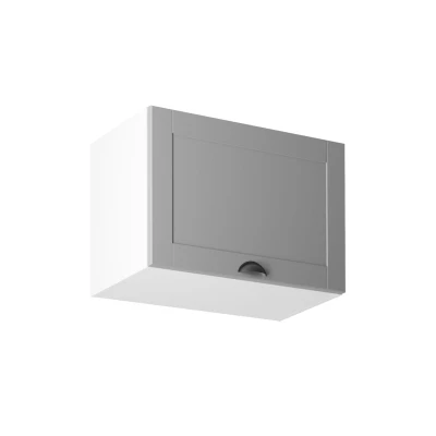 Horní výklopná skříňka LUMEA - šířka 60 cm, šedá / bílá