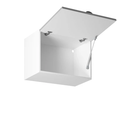 Horní výklopná skříňka LUMEA - šířka 60 cm, šedá / bílá