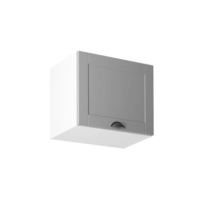 Horní výklopná skříňka LUMEA - šířka 50 cm, šedá / bílá