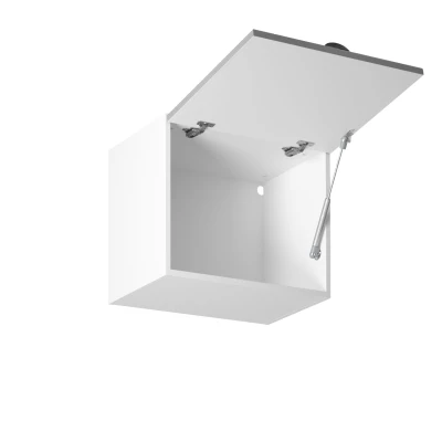 Horní výklopná skříňka LUMEA - šířka 50 cm, šedá / bílá