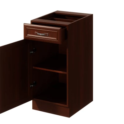 Dolní skříňka se šuplíkem SILVARA - šířka 40 cm, ořech, levé provedení