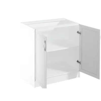 Dolní dvoudveřová skříňka SILVARA - šířka 80 cm, borovice andersen / bílá