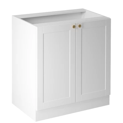 Dolní dvoudveřová skříňka LUMEA - šířka 80 cm, bílá