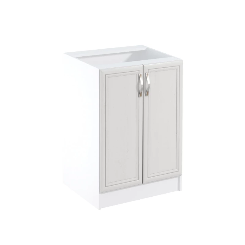 Dolní dvoudveřová skříňka SILVARA - šířka 60 cm, borovice andersen / bílá