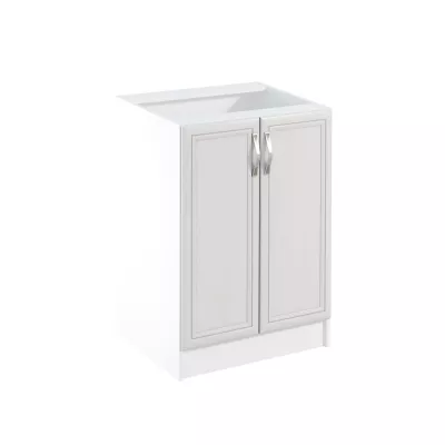 Dolní dvoudveřová skříňka SILVARA - šířka 60 cm, borovice andersen / bílá