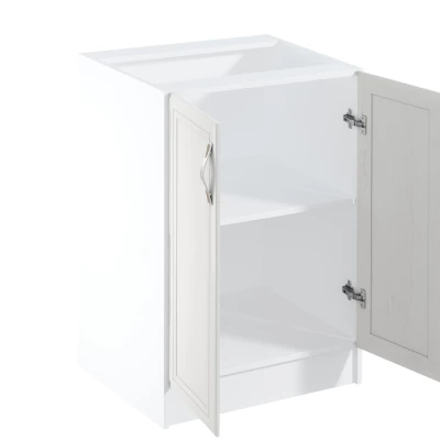 Dolní dvoudveřová skříňka SILVARA - šířka 60 cm, borovice andersen / bílá