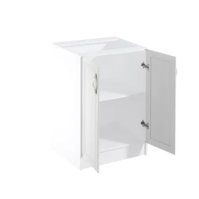Dolní dvoudveřová skříňka SILVARA - šířka 60 cm, borovice andersen / bílá