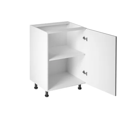 Dolní jednodveřová skříňka LUMEA - šířka 60 cm, šedá / bílá