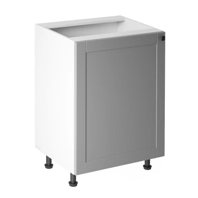 Dolní jednodveřová skříňka LUMEA - šířka 60 cm, šedá / bílá