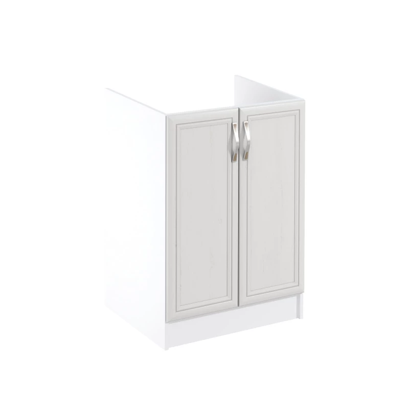 Dvoudveřová dřezová skříňka SILVARA - šířka 60 cm, borovice andersen / bílá