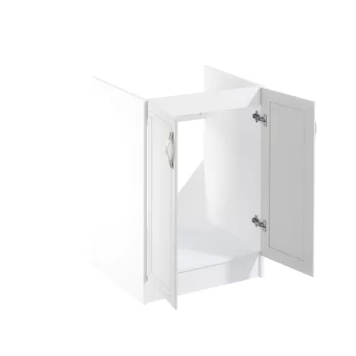 Dvoudveřová dřezová skříňka SILVARA - šířka 60 cm, borovice andersen / bílá