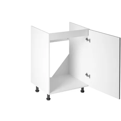 Dolní dřezová skříňka LUMEA - šířka 60 cm, šedá / bílá