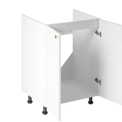 Dvoudveřová dřezová skříňka LUMEA - šířka 60 cm, bílá